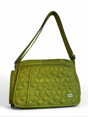 Lug Olive Quilted Shoulder Bag